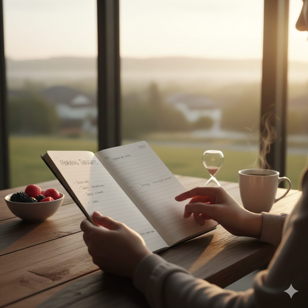 朝の時間、ノートを開いて書いてみよう